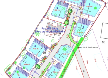 Immo-Vannes - Terrain 496 m² - ELVEN - Centre