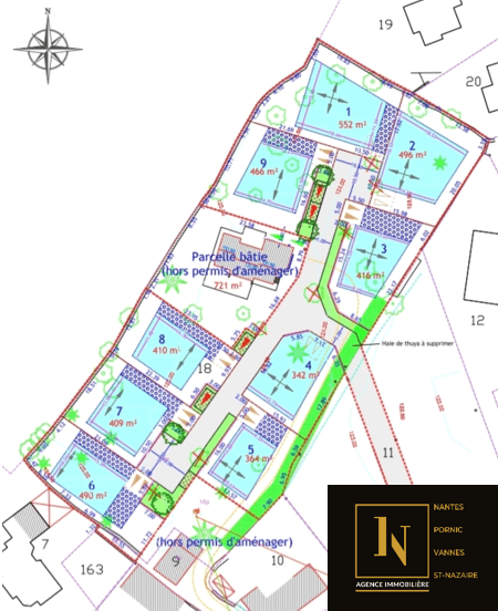 Immo-Vannes - Terrain 496 m² - ELVEN - Centre (3)